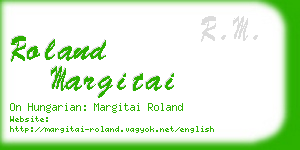 roland margitai business card